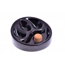 Пепельница на 3 трубки, черная (шт.)